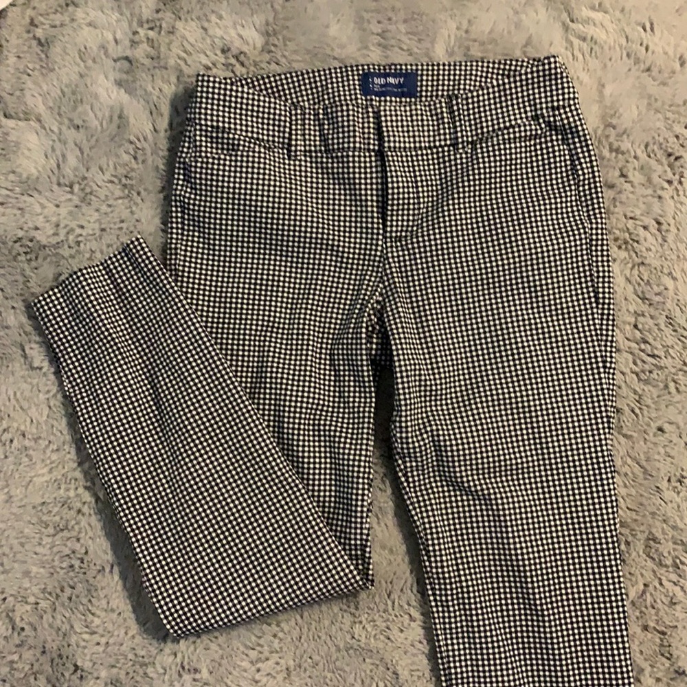 Black and White Checkered Pants
